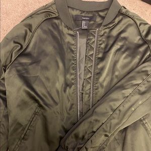 Green bomber jacket